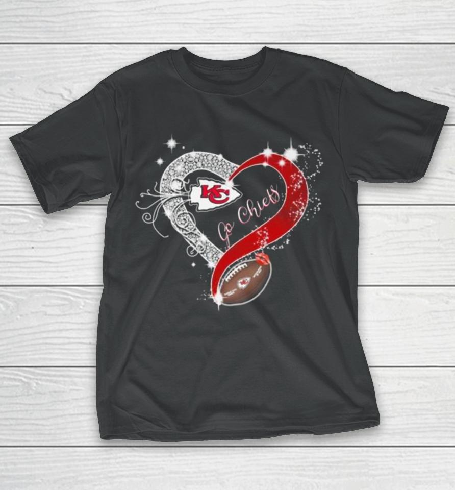 Heart Kansas City Chiefs 2024 Super Bowl Champions Go Chiefs T-Shirt