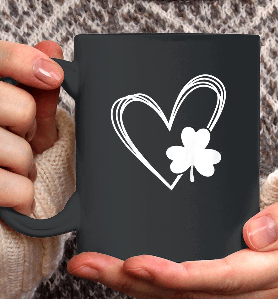 Heart St Patricks Day Shamrock Irish Kids Gift Coffee Mug