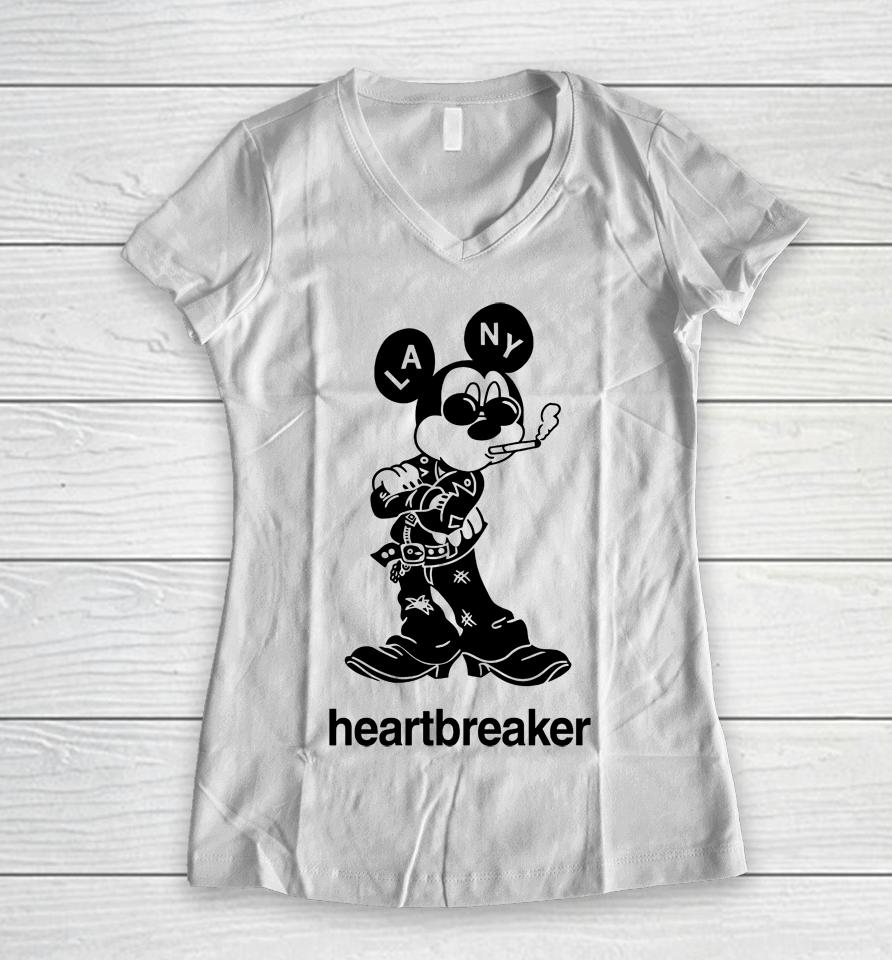Heartbreaker Lany Merch Women V-Neck T-Shirt