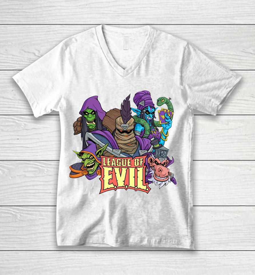 Hearthstone League Of Evil Unisex V-Neck T-Shirt