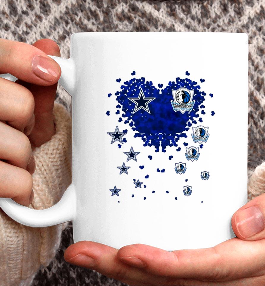 Hearts Dallas Cowboys Dallas Mavericks Love Coffee Mug