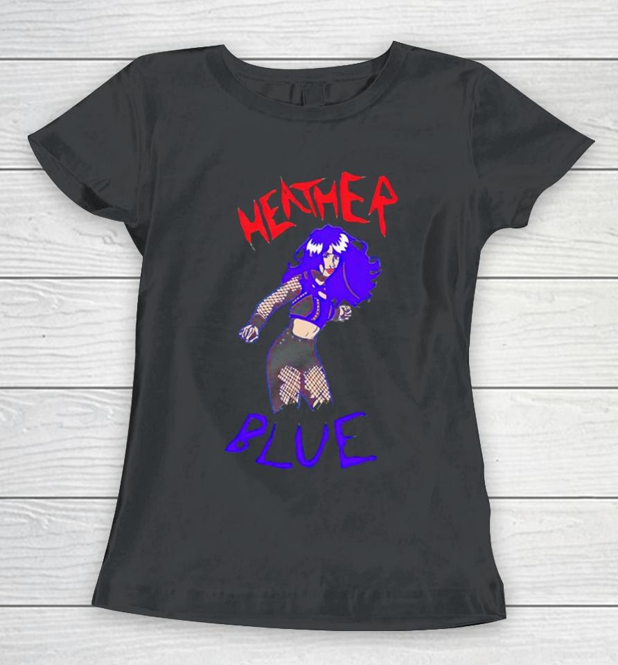 Heather Blue Comic Book Women T-Shirt