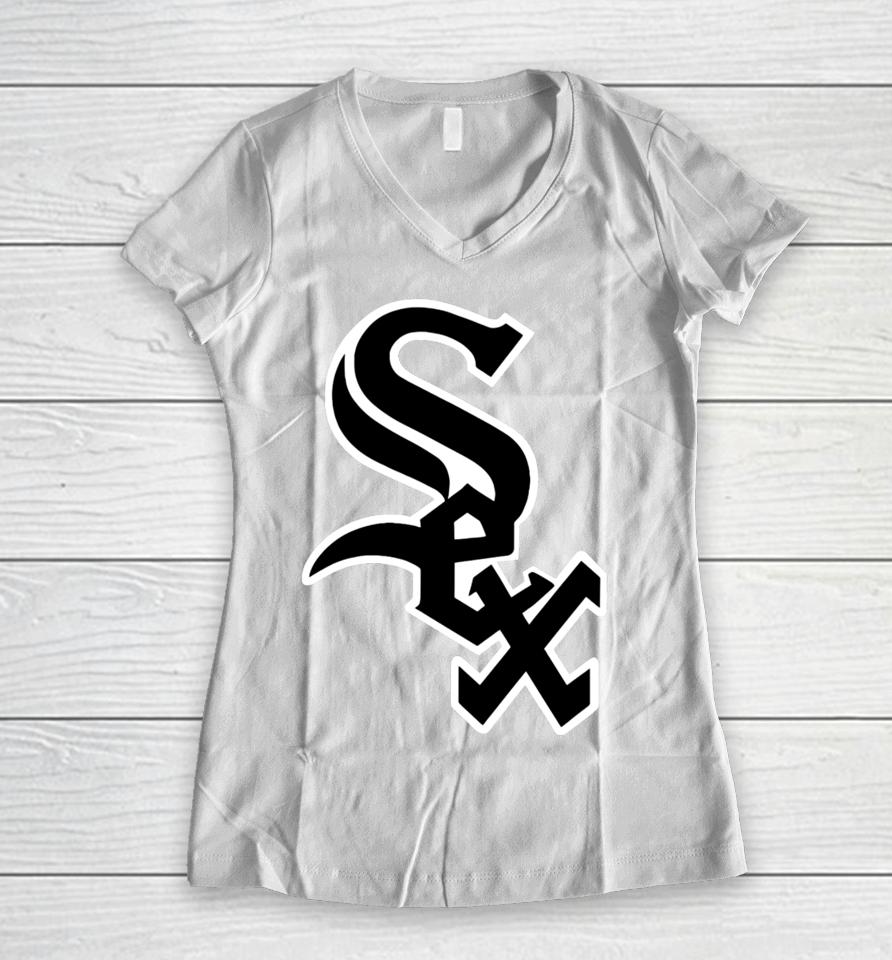 Heav3Nlybodies Chicago White Sox Sex Women V-Neck T-Shirt