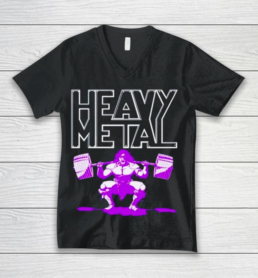 Heavy Metal Squat Unisex V-Neck T-Shirt