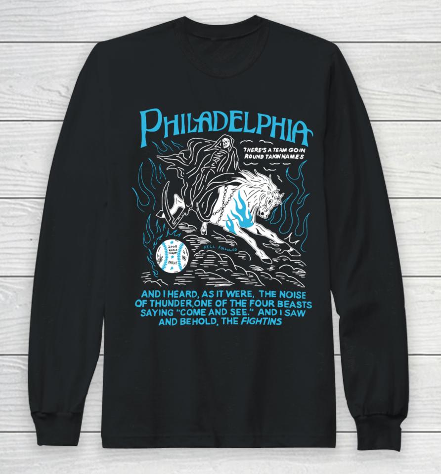 Heavyslime Merch Philadelphia Behold The Fightins Long Sleeve T-Shirt