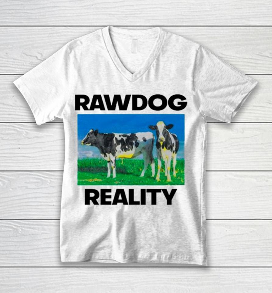Heifer Rawdog Reality Unisex V-Neck T-Shirt