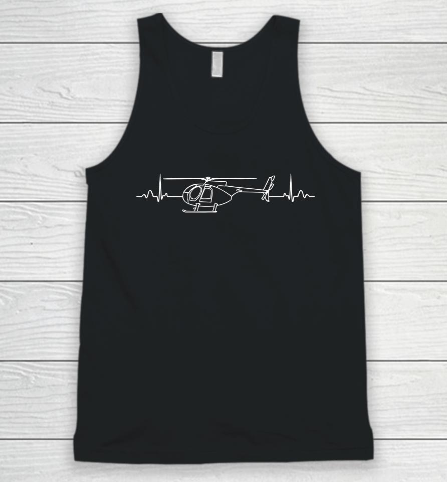 Helicopter Heartbeat Unisex Tank Top