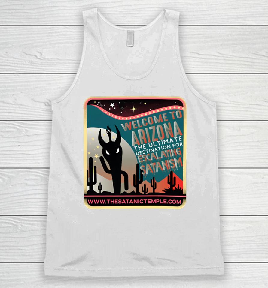 Hell Raiser Welcome To Arizona The Ultimate Destination For Escalating Satanism The Very Respectful Unisex Tank Top