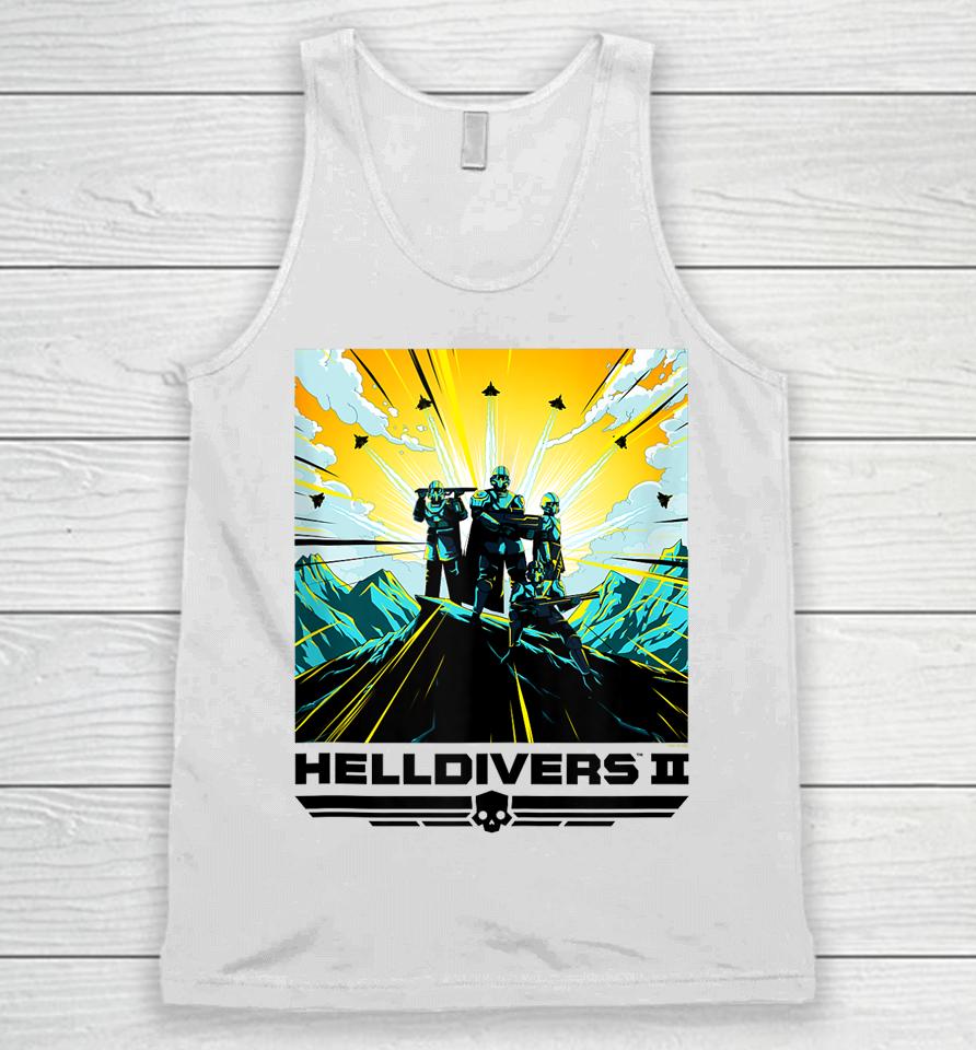 Helldivers 2 Store Colorful Sony Playstation Video Game Poster Unisex Tank Top
