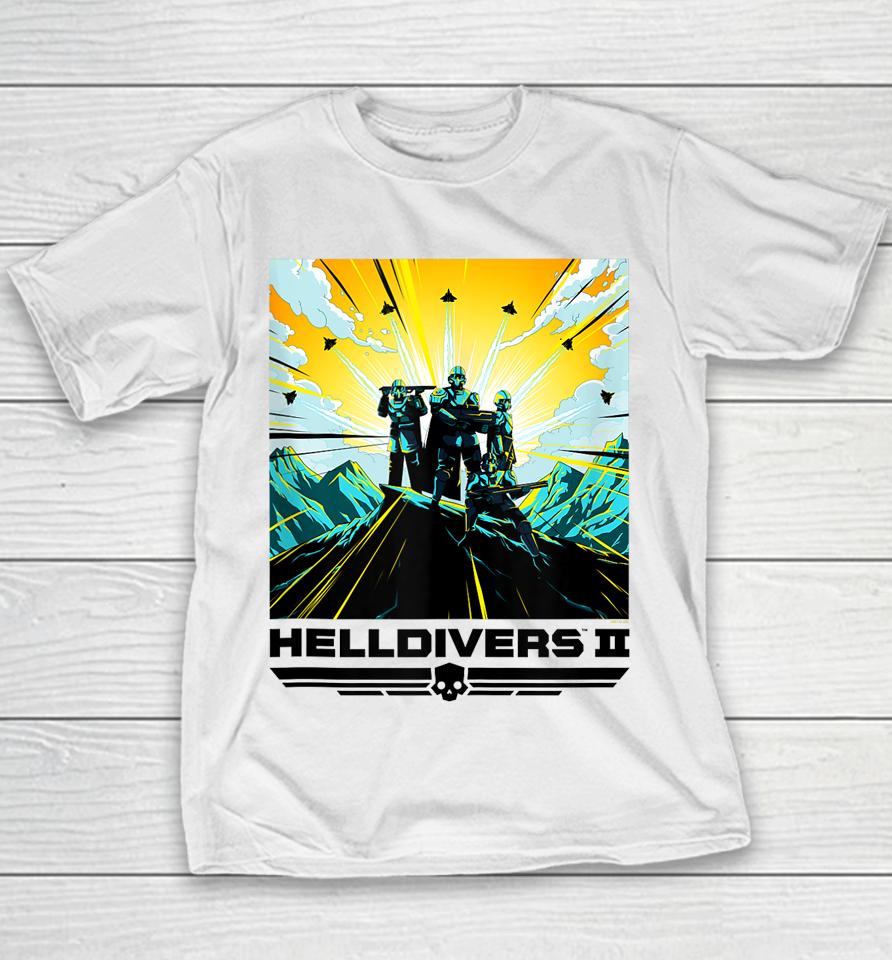 Helldivers 2 Store Colorful Sony Playstation Video Game Poster Youth T-Shirt