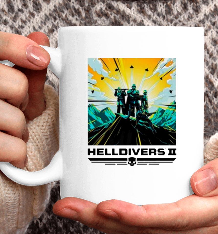 Helldivers Ii Colorful Sony Playstation Video Game Coffee Mug