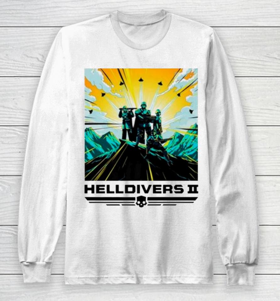 Helldivers Ii Colorful Sony Playstation Video Game Long Sleeve T-Shirt