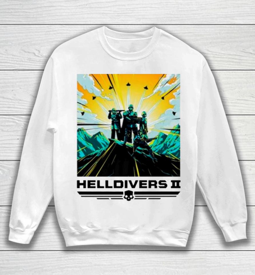 Helldivers Ii Colorful Sony Playstation Video Game Sweatshirt