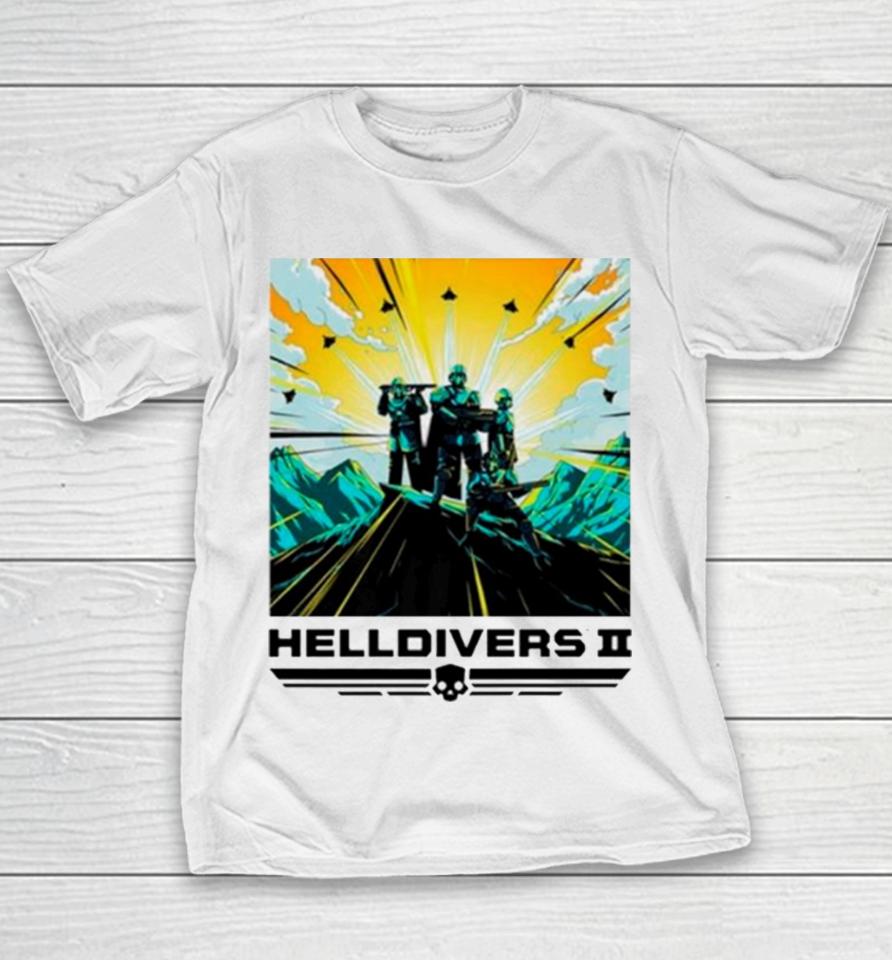 Helldivers Ii Colorful Sony Playstation Video Game Youth T-Shirt