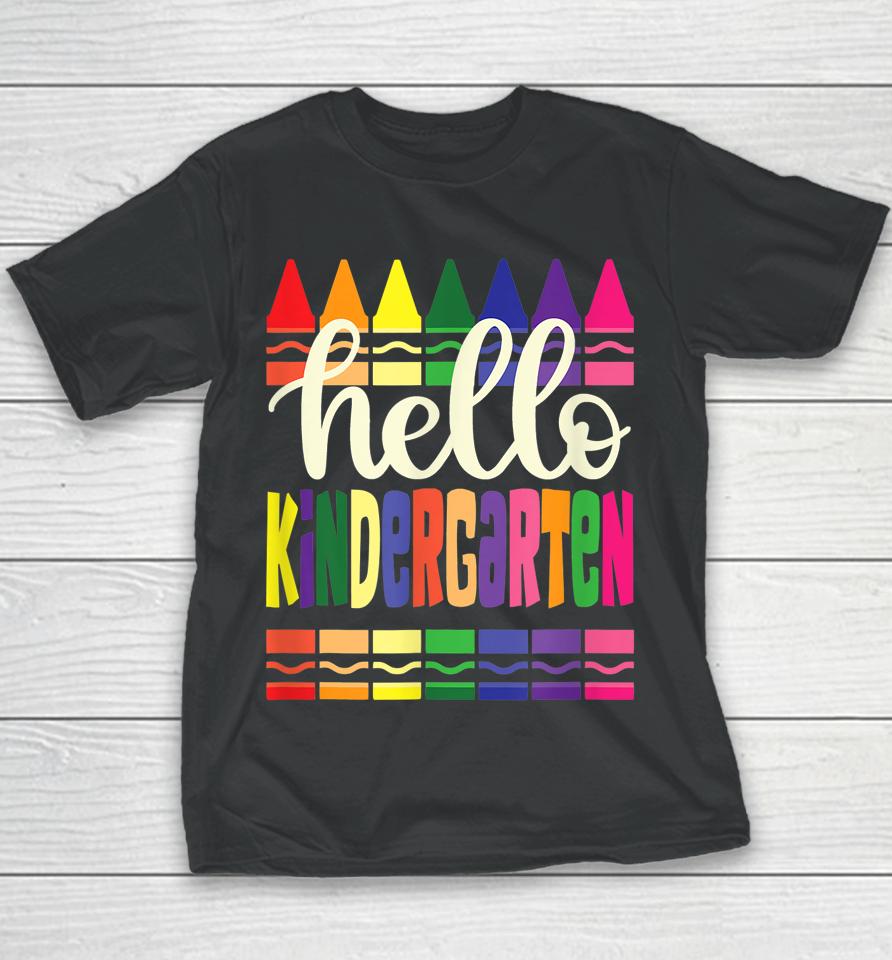 Hello Kindergarten Kids Team Kinder Back To School Teacher Youth T-Shirt