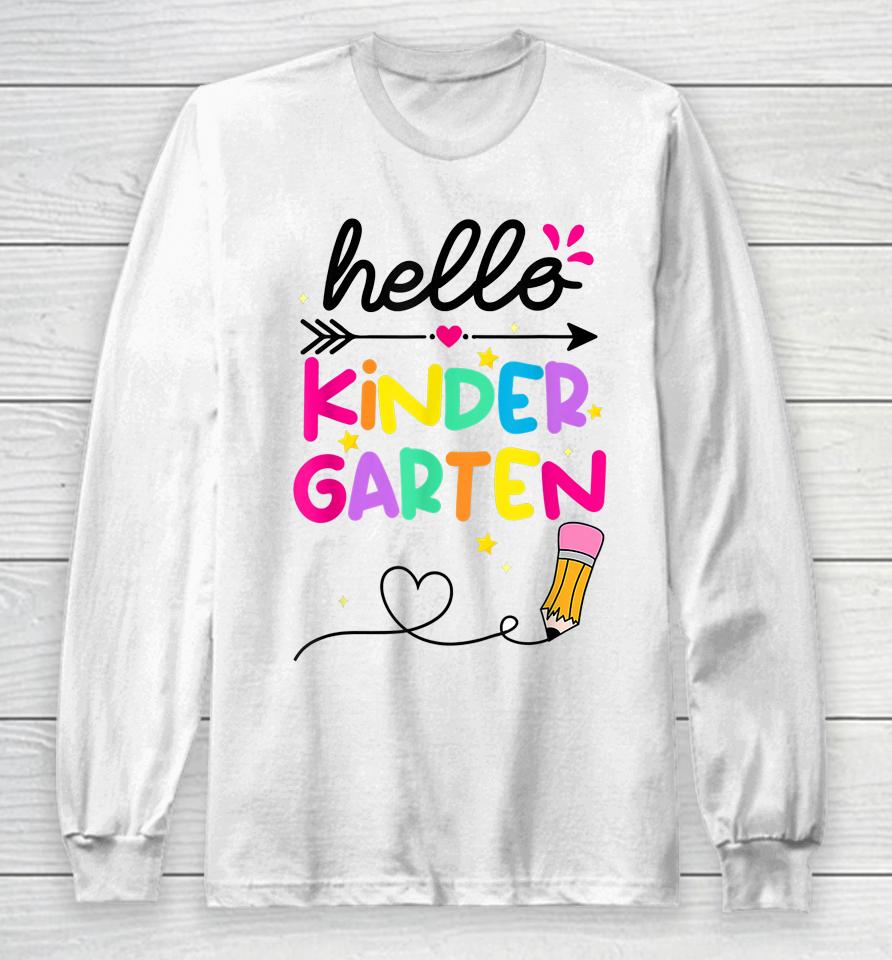 Hello Kindergarten Squad My First Day Of Kindergarten Baby Long Sleeve T-Shirt