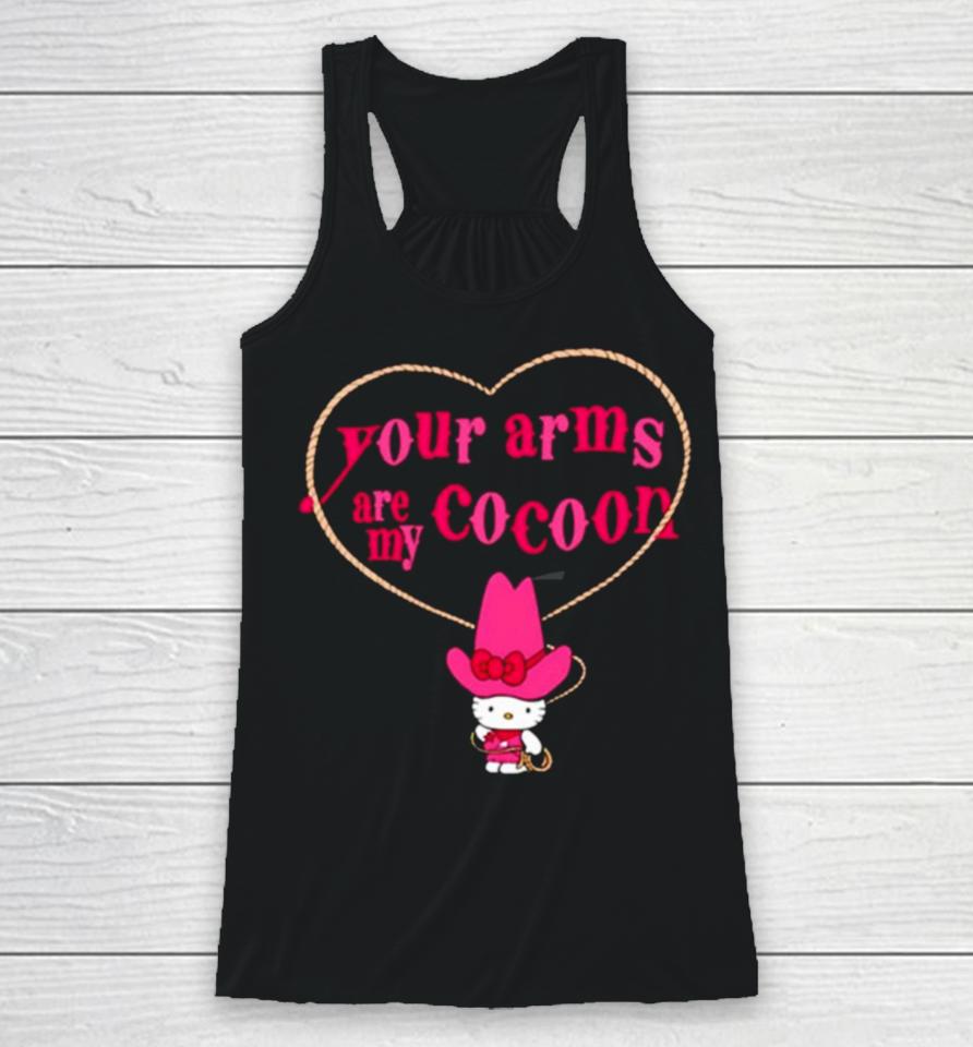 Hello Kitty Your Arms Are My Cocoon Racerback Tank