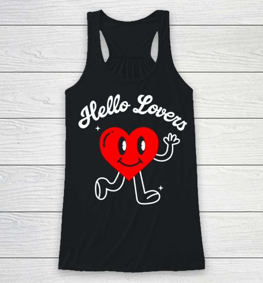 Hello Lover Heart Racerback Tank