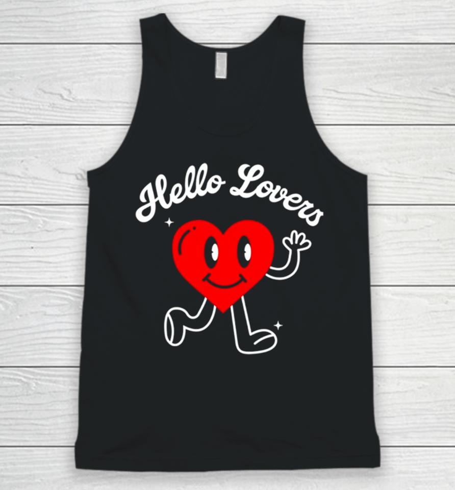 Hello Lover Heart Unisex Tank Top
