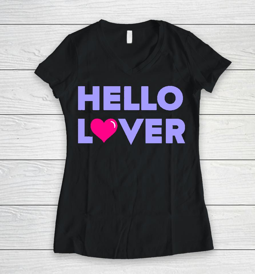 Hello Lover Women V-Neck T-Shirt