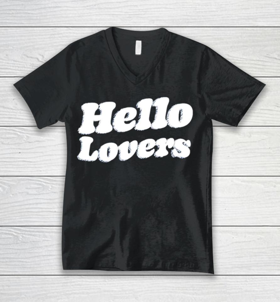 Hello Lovers Logo Unisex V-Neck T-Shirt