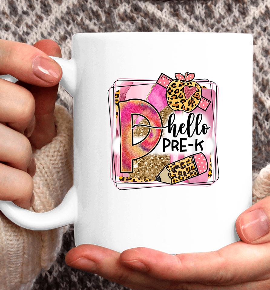 Hello Pre-K Team Prek Back To School Teacher Coffee Mug