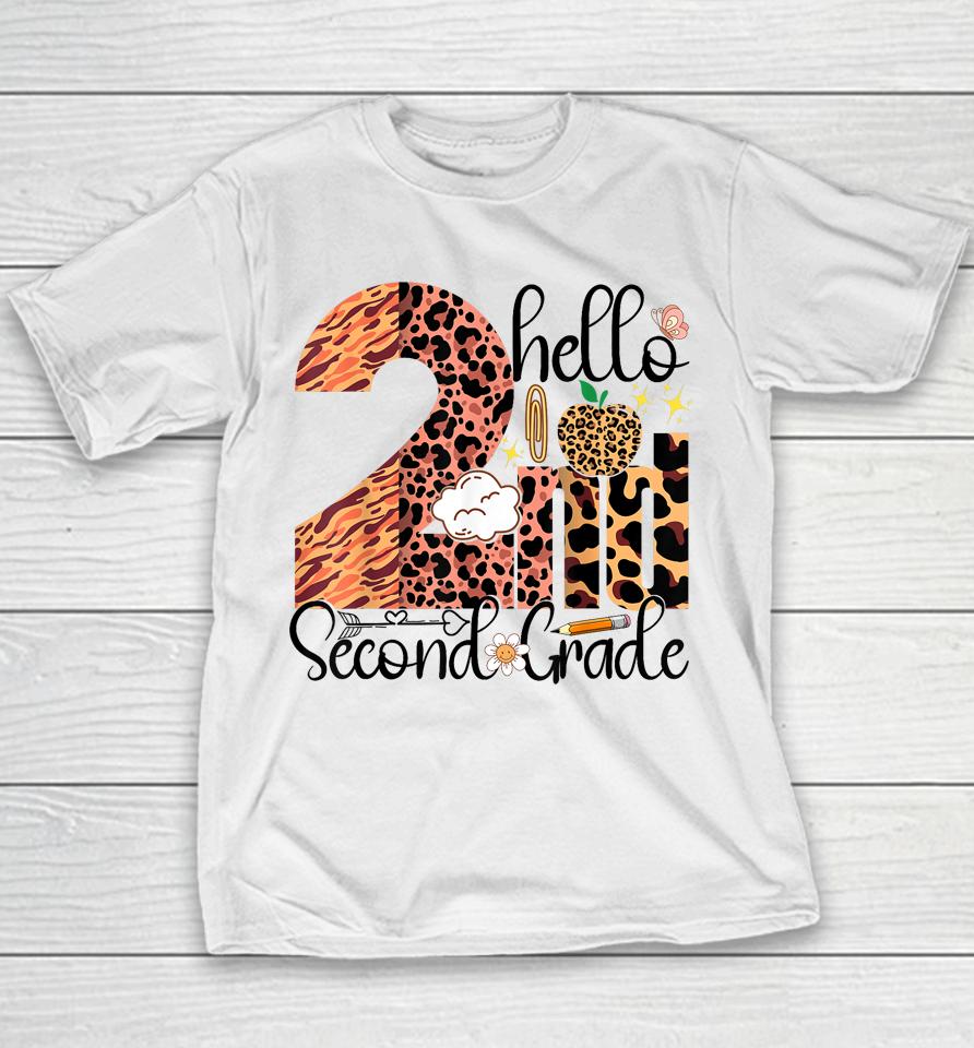 Hello Second Grade 2Nd Grade Back To School Teacher Kid Girl Youth T-Shirt