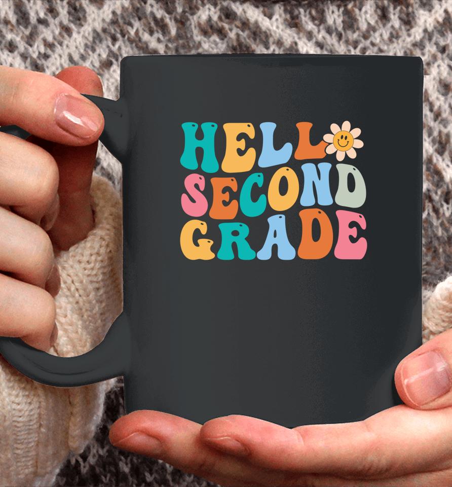 Hello Second Grade Back To School Retro Teacher Coffee Mug