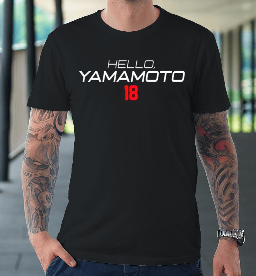 Hello Yamamoto Los Angeles Dodgers Baseball Premium T-Shirt