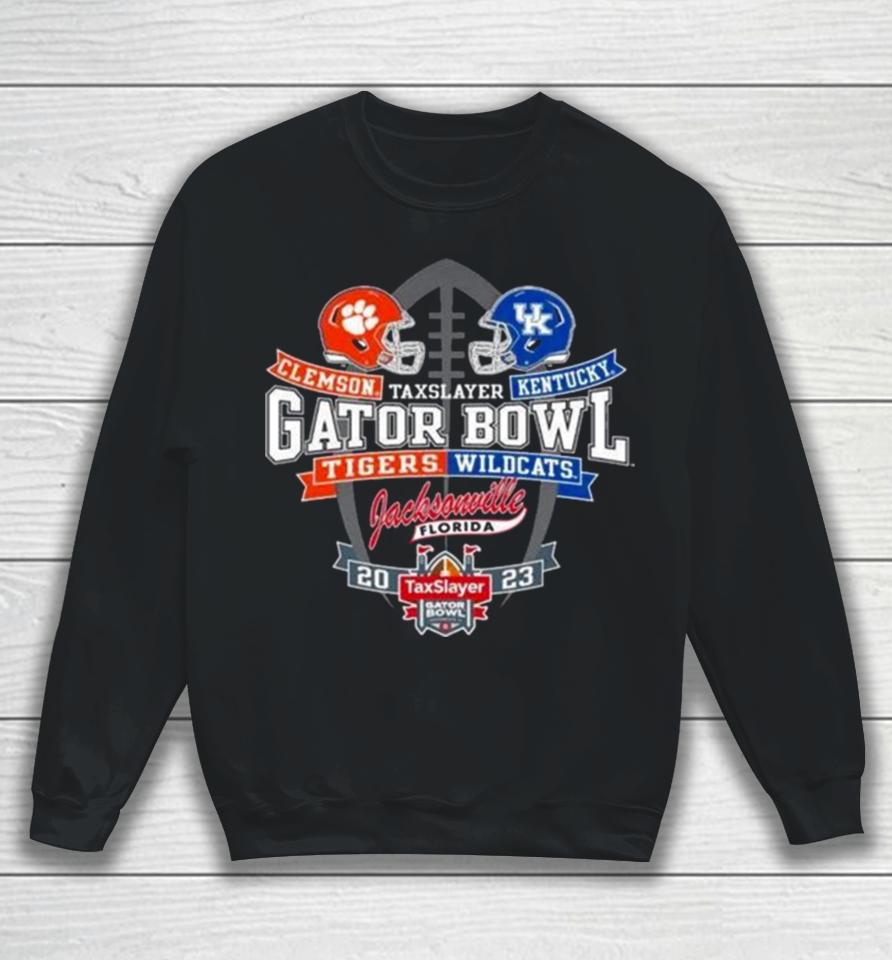 Helmet Clemson Tigers Vs Kentucky Wildcats Taxslayer Gator Bowl Jacksonville 2023 Sweatshirt