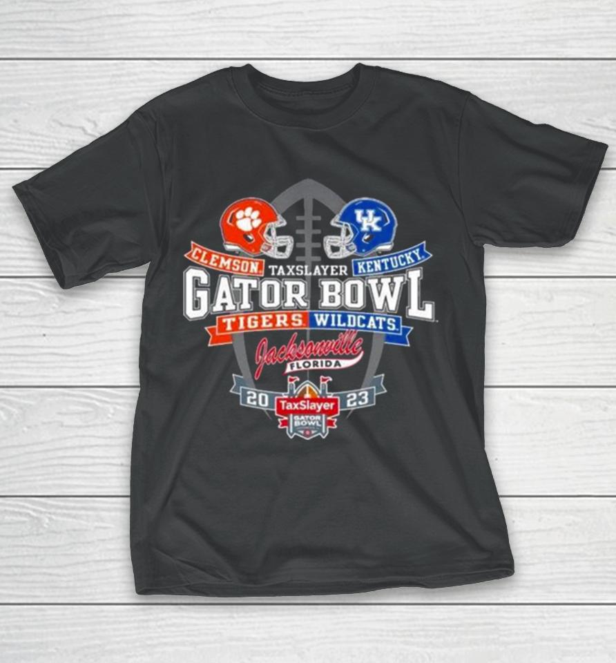Helmet Clemson Tigers Vs Kentucky Wildcats Taxslayer Gator Bowl Jacksonville 2023 T-Shirt