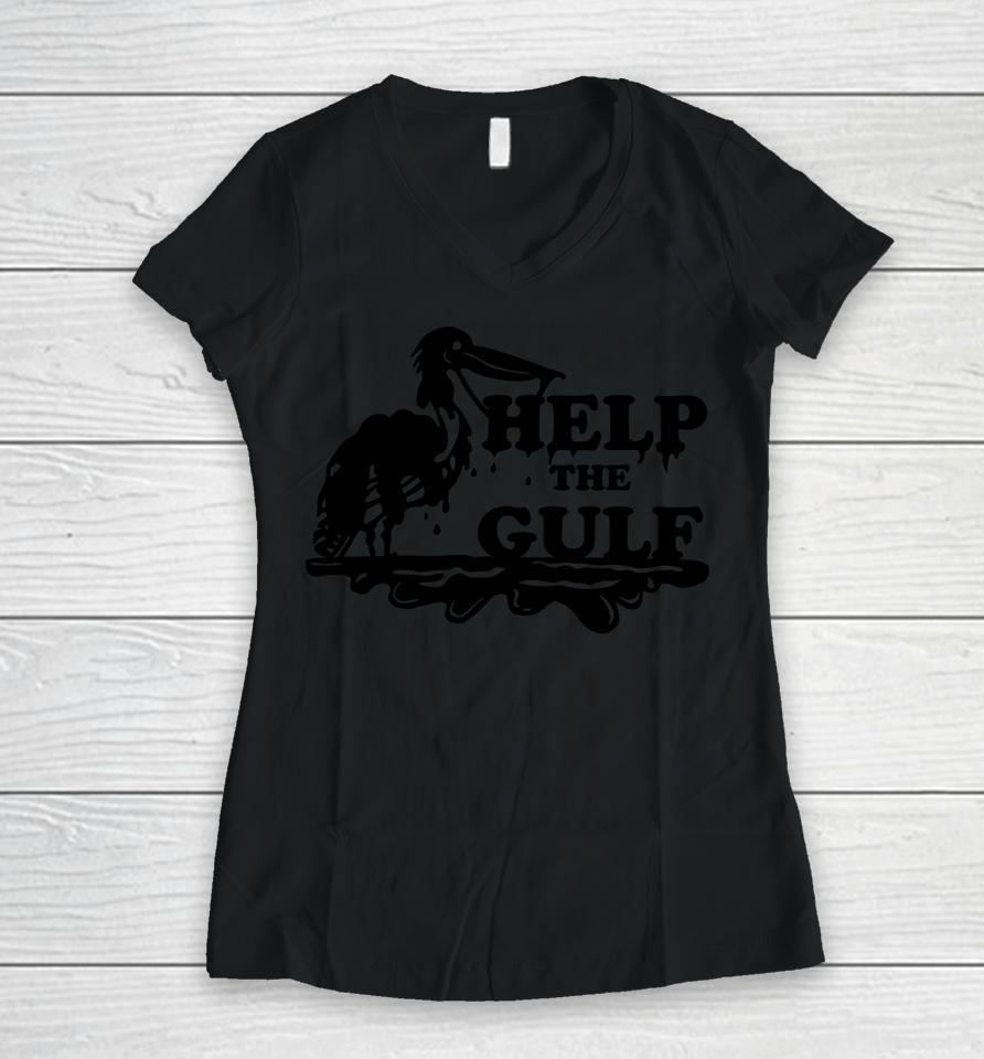 Help The Gulf Women V-Neck T-Shirt