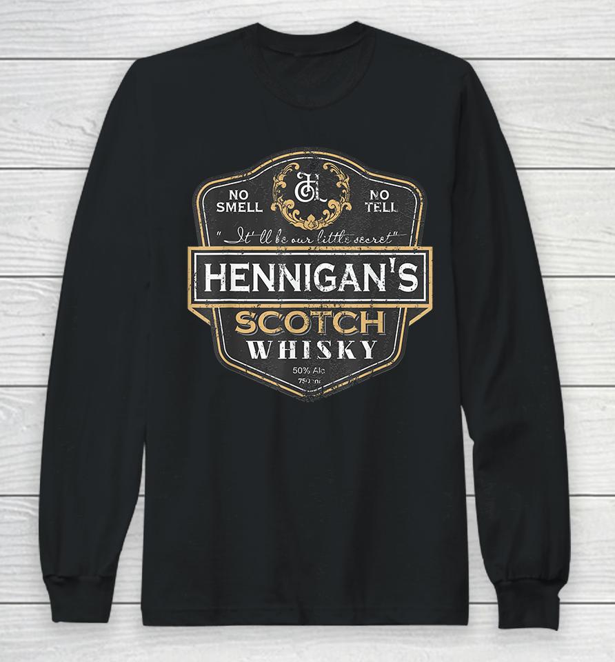 Hennigan's Scotch Whiskey Vintage Long Sleeve T-Shirt