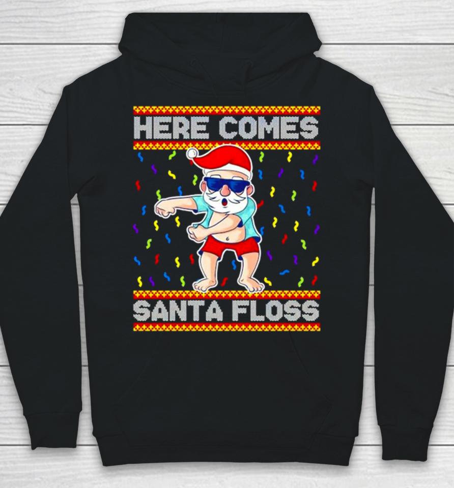 Here Comes Santa Floss Christmas Hoodie
