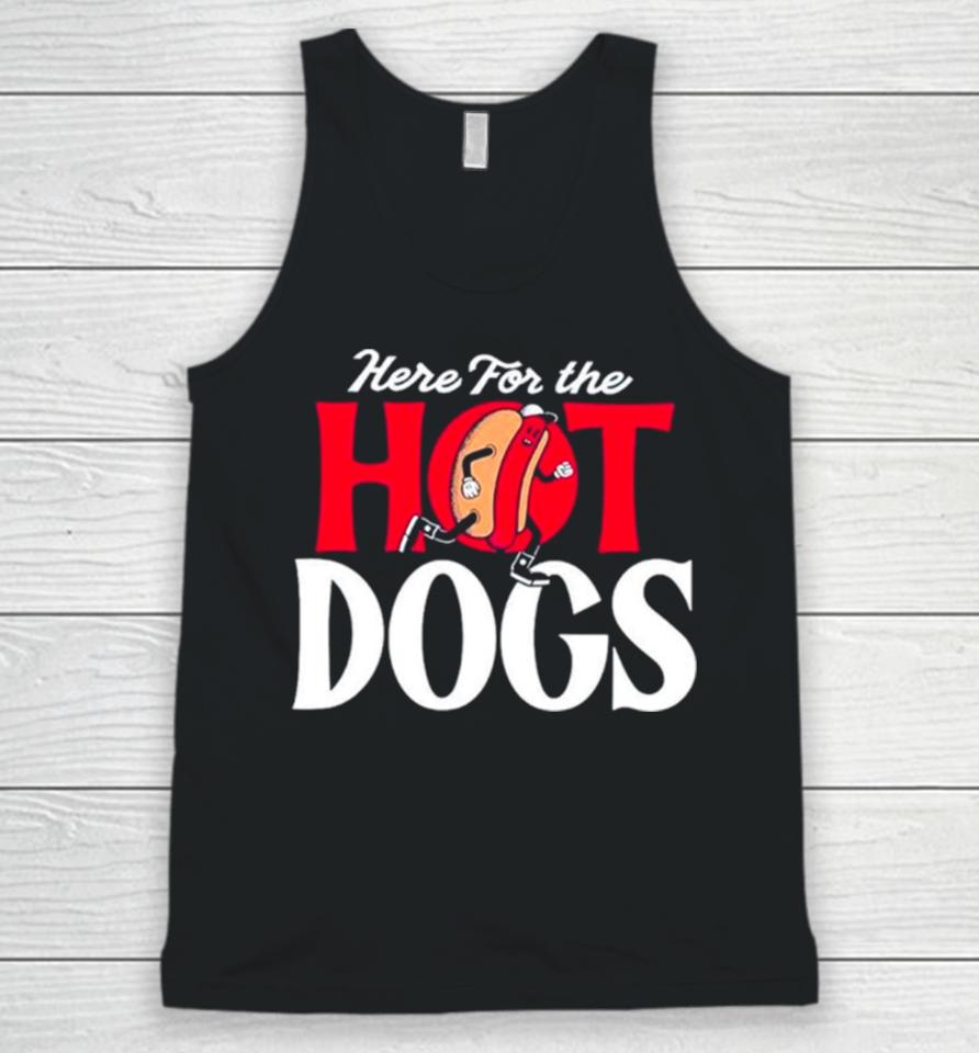 Here For The Hot Dogs Unisex Tank Top