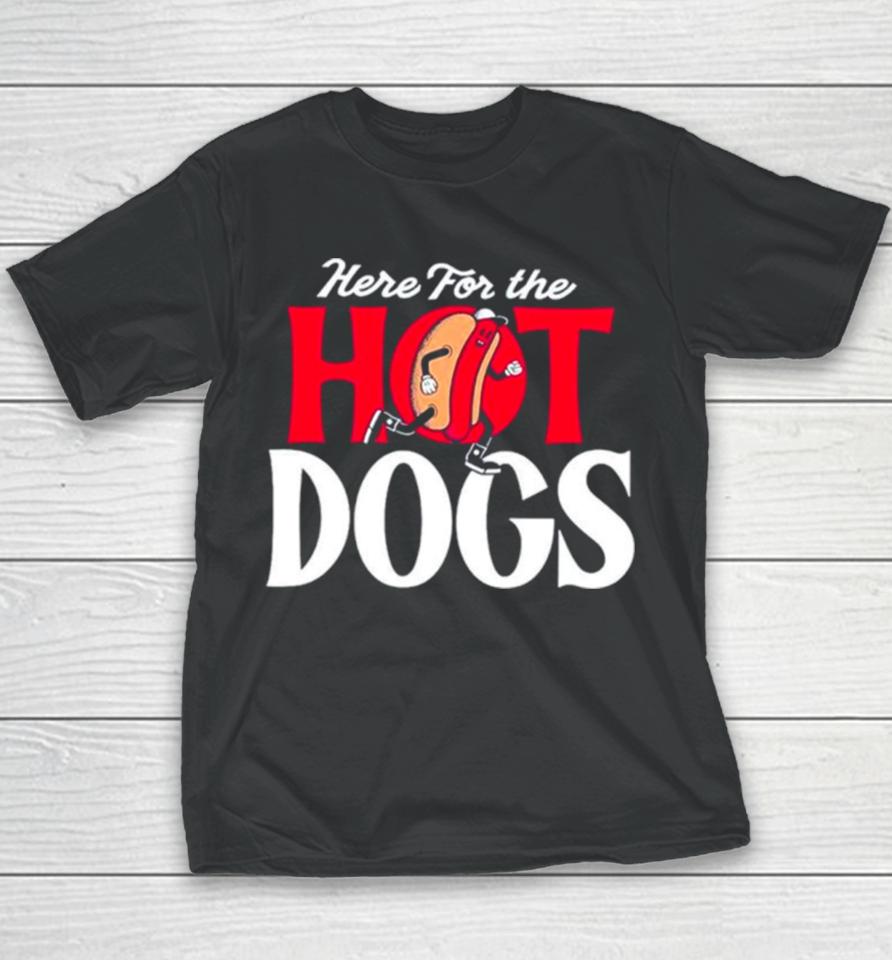 Here For The Hot Dogs Youth T-Shirt