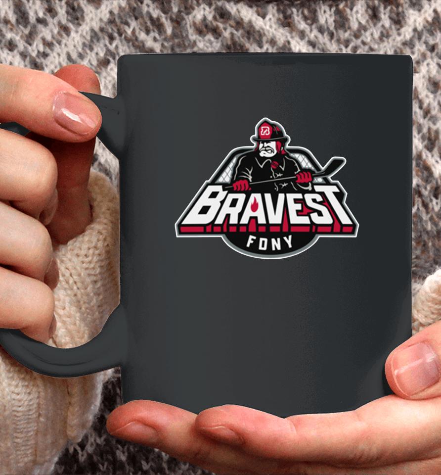 Heroes Hockey Bravest Personalized Coffee Mug