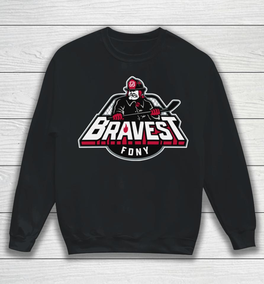 Heroes Hockey Bravest Personalized Sweatshirt