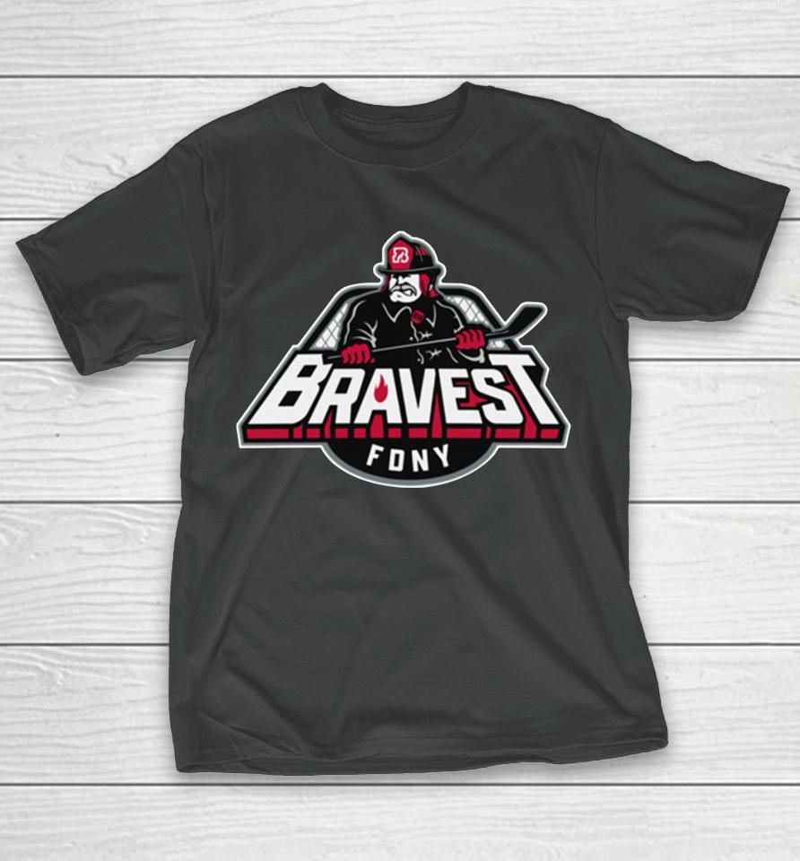 Heroes Hockey Bravest Personalized T-Shirt