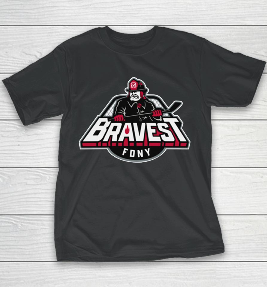 Heroes Hockey Bravest Personalized Youth T-Shirt