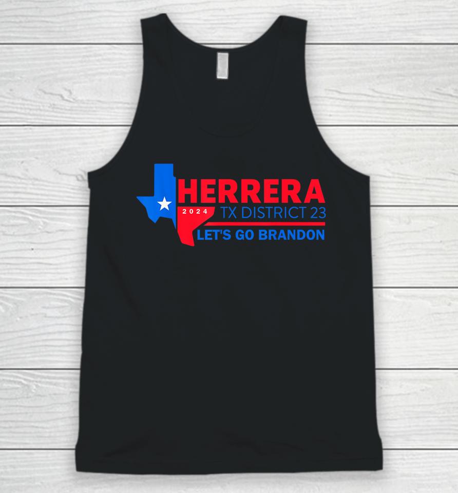 Herrera Tx District 23 Let's Go Brandon 2024 Quote Unisex Tank Top