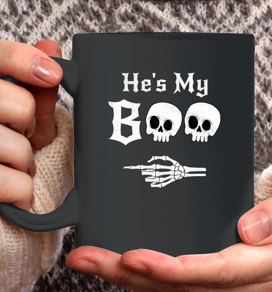 He’s My Boo &Amp; She’s My Boo Halloween Matching Couples Pajama Coffee Mug