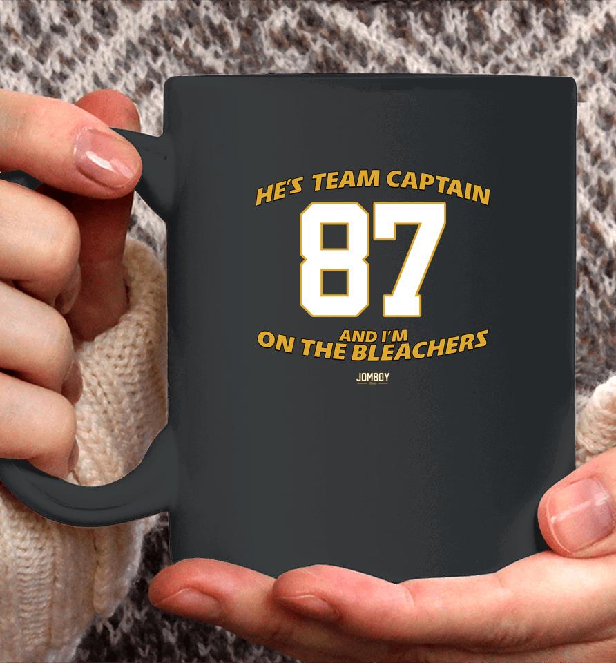 He's Team Captain And I'm On The Bleachers Coffee Mug