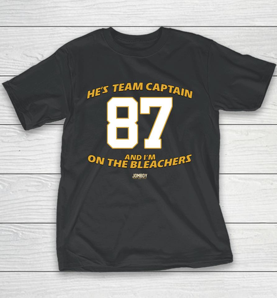 He's Team Captain And I'm On The Bleachers Youth T-Shirt