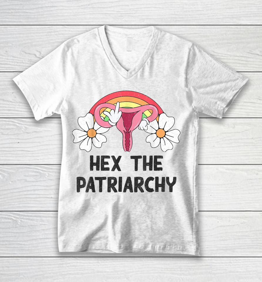 Hex The Patriarchy My Body My Choice Pro Choice Feminist Unisex V-Neck T-Shirt