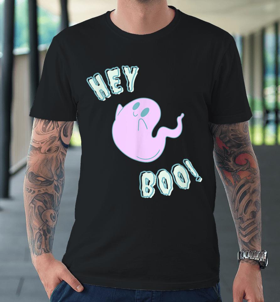 Hey Boo Cute Ghost Premium T-Shirt