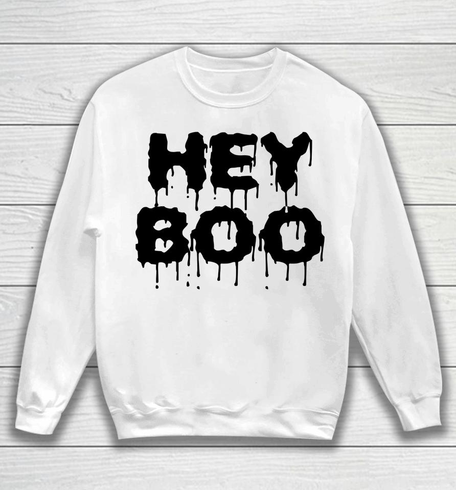 Hey Boo Spooky Funny Halloween Sweatshirt