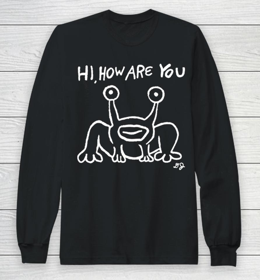 Hi How Are You Frog Mural Long Sleeve T-Shirt