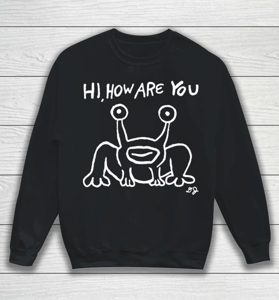 Hi How Are You Frog Mural Sweatshirt
