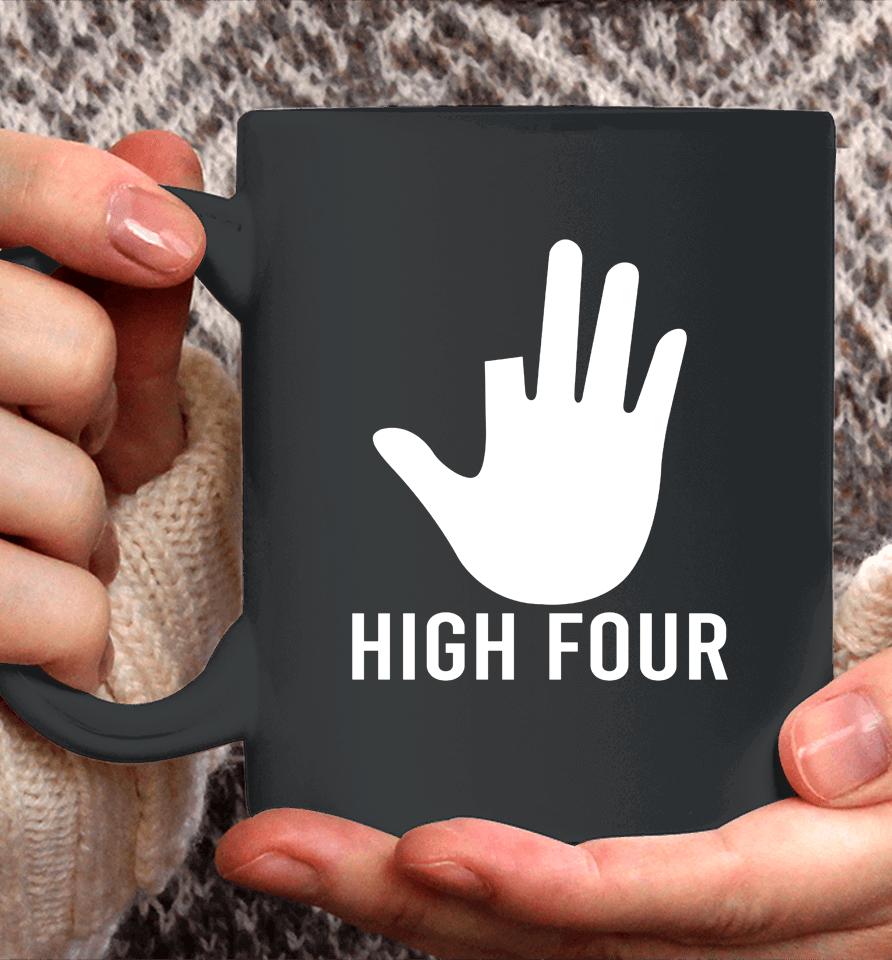 High Four Finger Amputee Funny Coffee Mug
